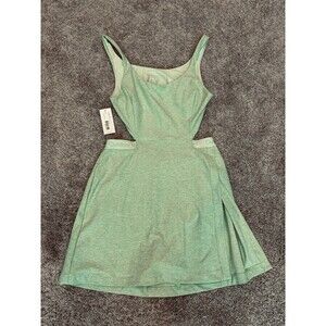 Outdoor Voices Court Dress Womens Large Seafoam Stretch Cutout Back Scoop Neck